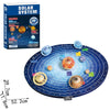 Puzzle 3D Sistemul Solar cu 8 Planete. 146 de piese. Decorativ și educațional