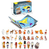Diverse modele de Puzzle magnetic, Puzzle cu magneți pentru învățarea alfabetului, Jocuri de învățare Montessori, Jucării educaționale pentru copii